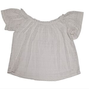Melrose and Market Off-White Lace Blouse